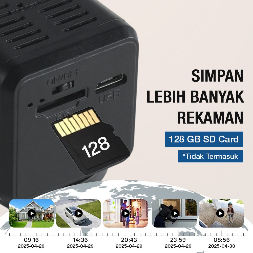 Yisfream Kamera CCTV Indoor Mini WiFi IP Camera IR Detection 480P - Y-36 Gambar produk Yisfream Kamera CCTV Indoor Mini WiFi IP Camera IR Detection 480P - Y-36