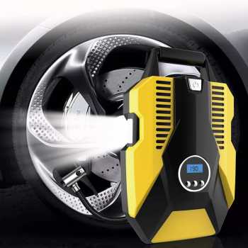 Gambar produk SEAMETAL Inflator Pompa Angin Ban Mobil Car Compressor 120W - ATJ-1266