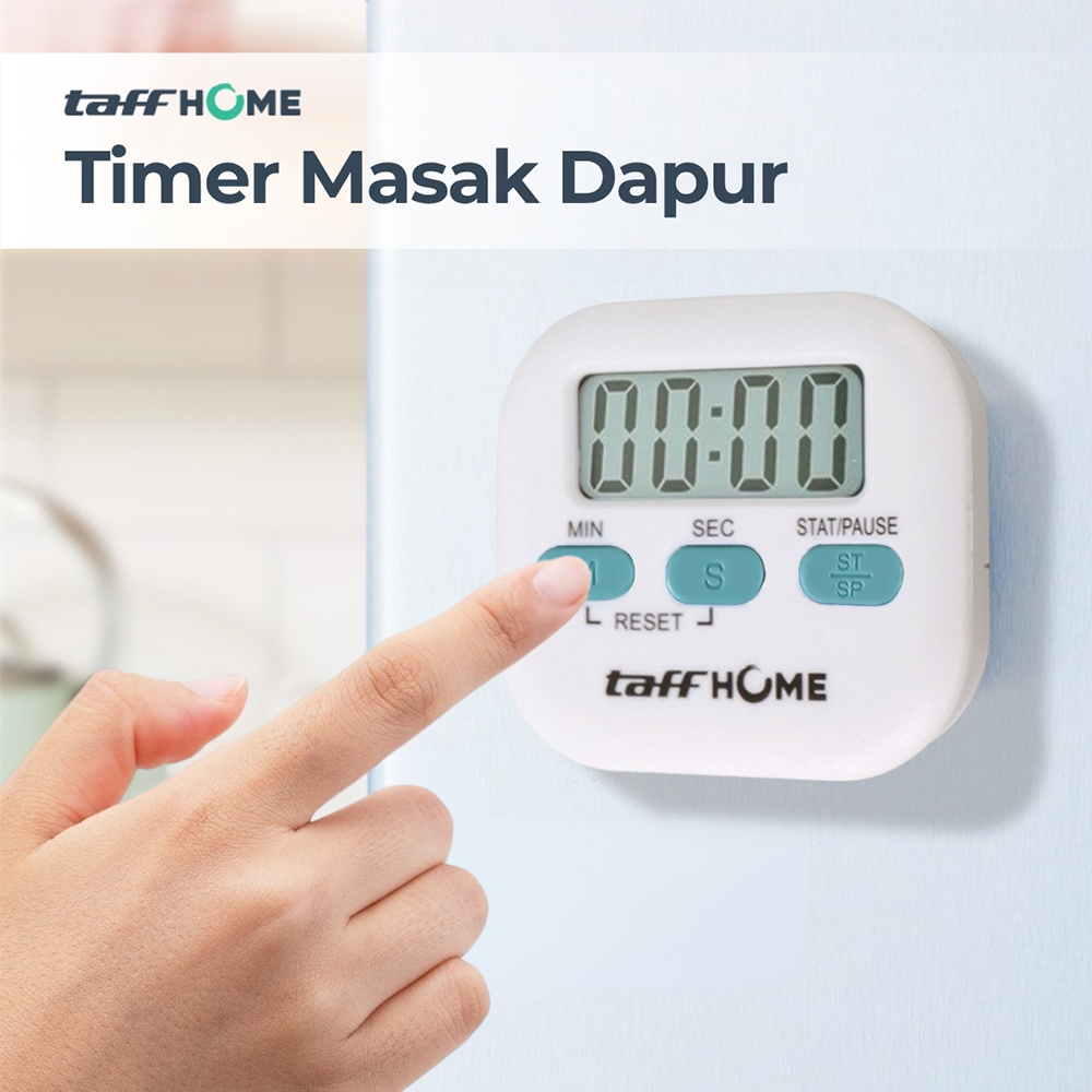 TaffHOME Timer Masak Dapur Magnetic Stopwatch Kitchen Countdown Clock - JS-113 Gambar produk TaffHOME Timer Masak Dapur Magnetic Stopwatch Kitchen Countdown Clock - JS-113