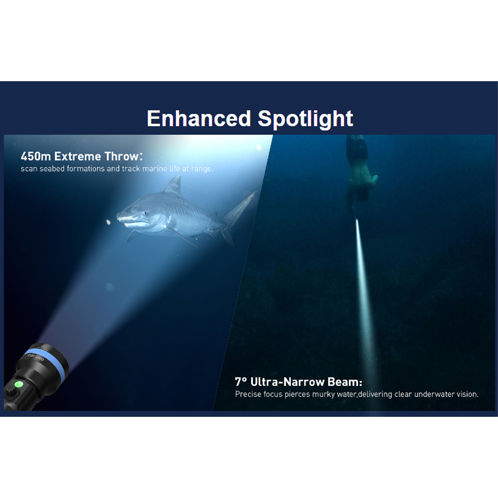Gambar produk XTAR Senter Selam Diving Flashlight LED High Beam IPX8 2800 Lumens - D26 2800