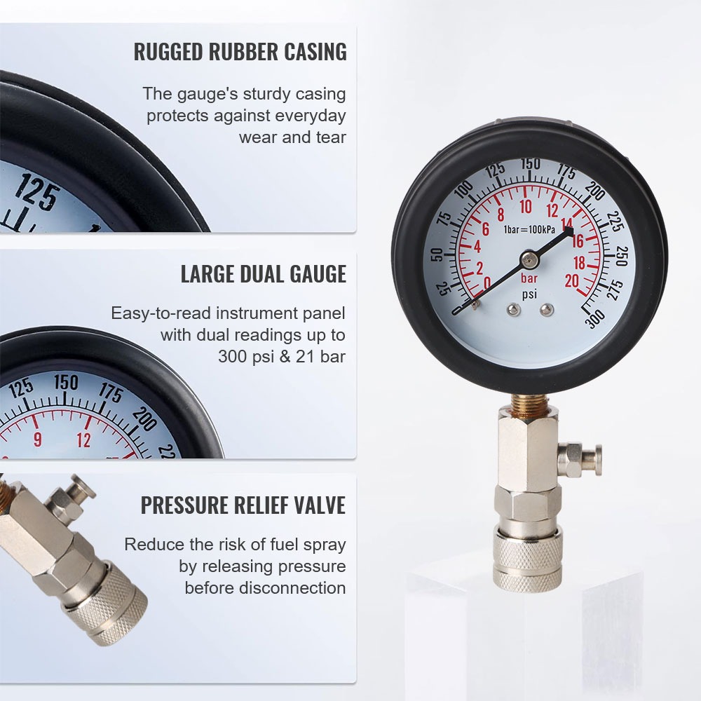 Gambar produk BOOMSTART Alat Tes Kompresi Mesin Diesel Cylinder Compression Tester - BM-20