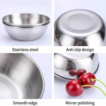 Gambar produk ALRY Mangkuk Bumbu Saus Stainless Steel Western Seasoning Bowl 6cm - YX-304