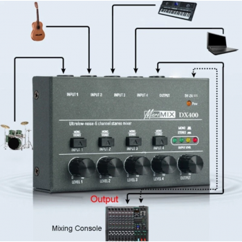 Gambar produk MagiDeal Audio Signal Mixer Console Instrument Extender 8 Channel - MX800