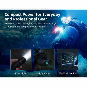 Gambar produk XTAR Baterai Rechargeable 16340 Li-Ion 900mAh Type C 3.6V 2.7A 1 PCS - XT-90