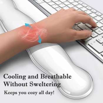 Gambar produk KEPUTA Sandaran Tangan Keyboard Wrist Rest Cool Silicone Gel - KP-36