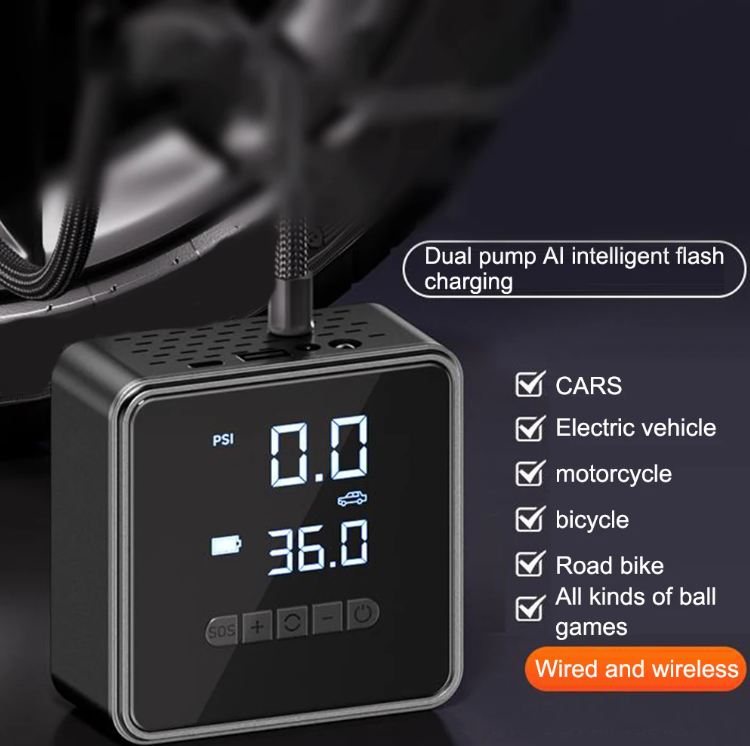 Gambar produk KESHI Pompa Angin Ban Mobil Elektrik Tire Inflator Air Pump Wired - KE1