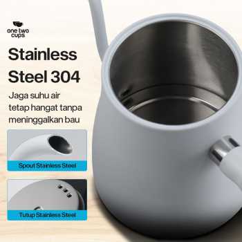 Gambar produk One Two Cups Teko Listrik Kopi Pemanas Air Heater Display 1000W 1L - HR-462