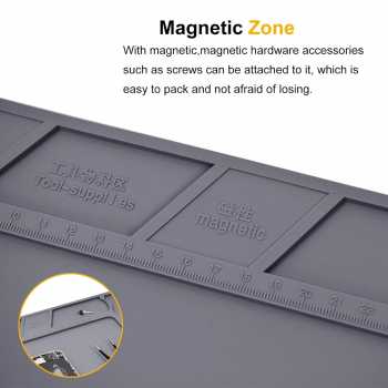 Gambar produk Vludiss Alas Matras Solder Heat Insulation Mat Magnetic 400x290mm - TE-616