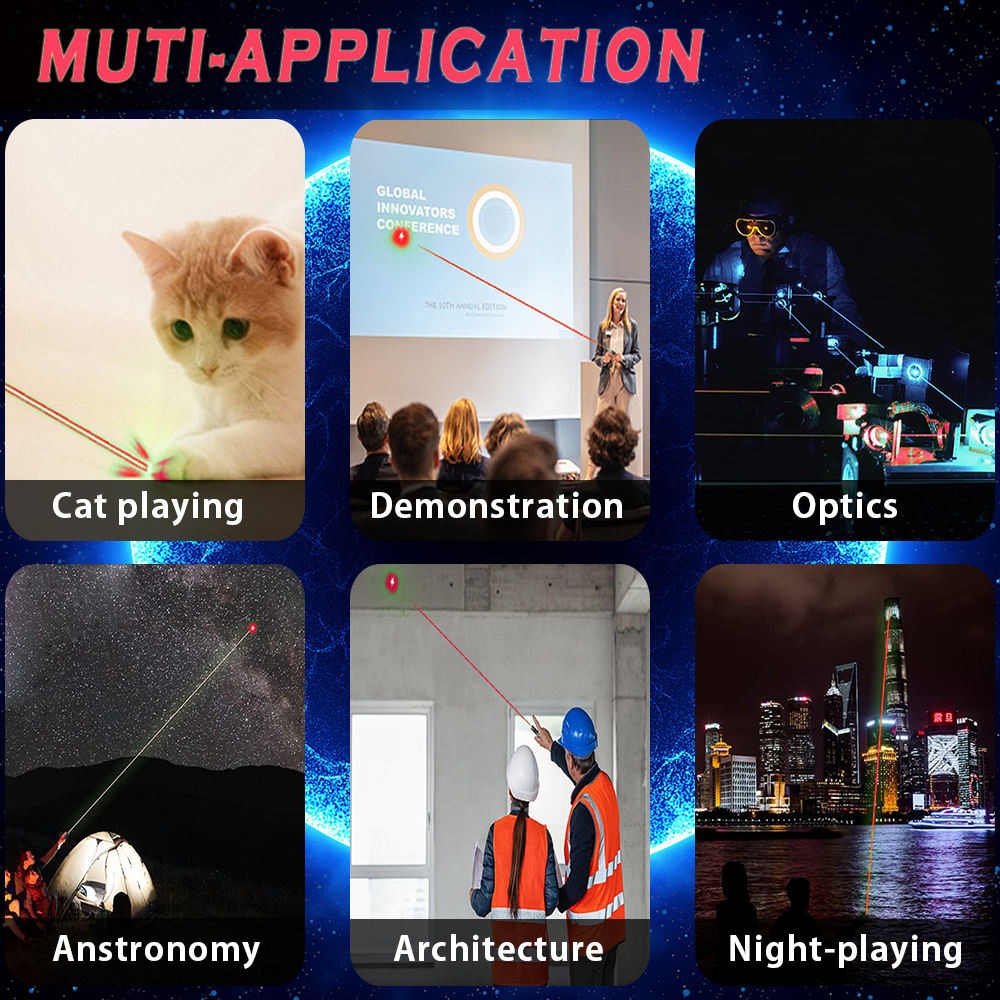 WUIVI Laser Pointer Beam Star Pattern USB Rechargeable 200mAh Red Light - WV-710 Gambar produk WUIVI Laser Pointer Beam Star Pattern USB Rechargeable 200mAh Red Light - WV-710