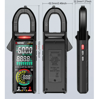 Gambar produk ANENG Clamp Meter Digital Multimeter 6000 Count Dual Screen NCV Tester - ST213
