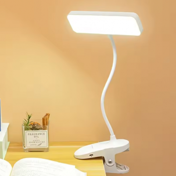 Gambar produk AURO Lampu Meja Belajar LED Clamp Square Lamp Stepless Dimming 800mAh - AU849