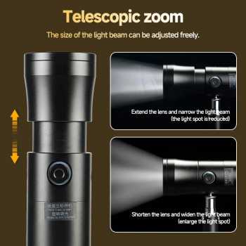 Gambar produk MIAOTU Senter Lampu Studio Fotografi 4in1 Color 20 Filter 7500mAh - H052