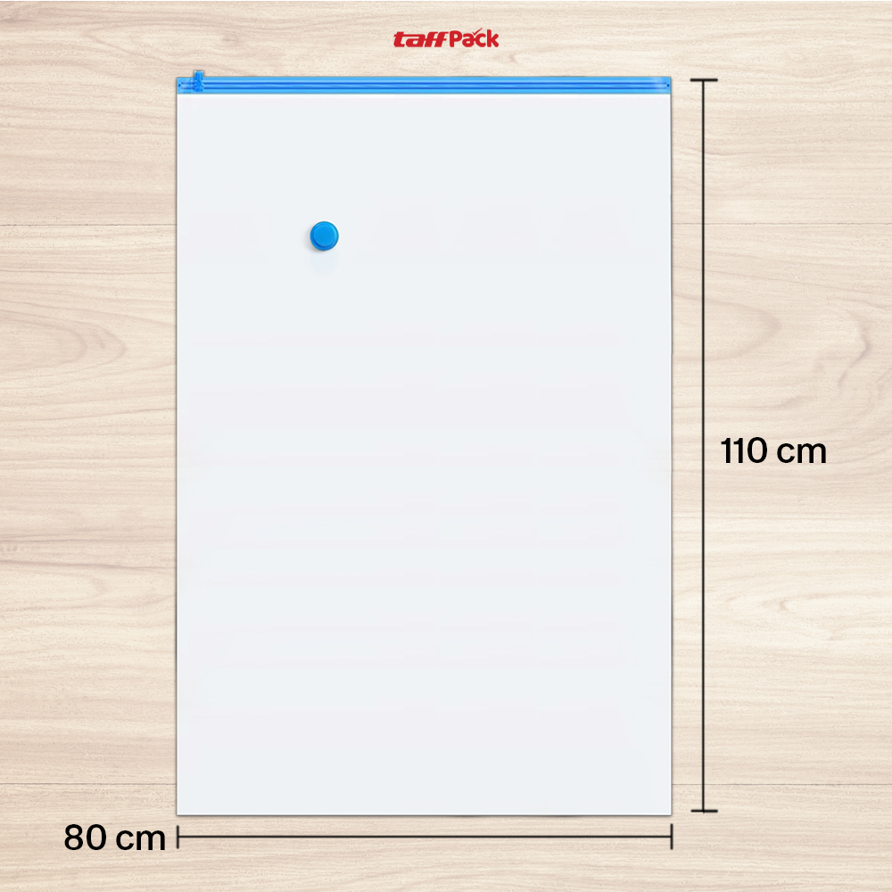 Gambar produk TaffPACK Kantong Plastik Vakum Pakaian Multifungsi Vacuum Bag 1 PCS 80x110cm - YK-1000