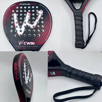 Gambar produk CWIN Raket Padel Teardrop Carbon Fiber 3.8cm Thickness 360g - 4013