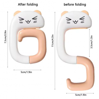 Gambar produk MACAU Gantungan Meja Serbaguna Thinking Cat Schoolbag Hook Hanger - MC2