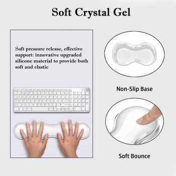 Gambar produk KEPUTA Sandaran Tangan Keyboard Wrist Rest Cool Silicone Gel - KP-36