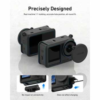Gambar produk TELESIN Case Pelindung Kamera Aksi Silicone DJI Osmo Action 6 - S6-PTC-11