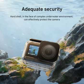 Gambar produk TELESIN Casing Anti Air Waterproof Case Anti Fog 60M DJI Osmo Action 6 - S4-WTP-12