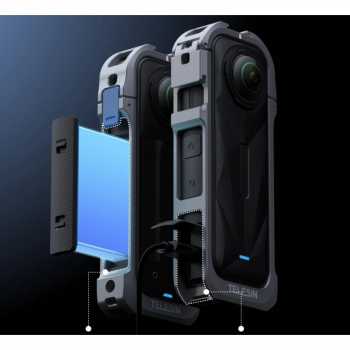 Gambar produk TELESIN Case Pelindung Action Cam Full Cage Protection for Insta360 X5 - S6-FMS-19-TIS