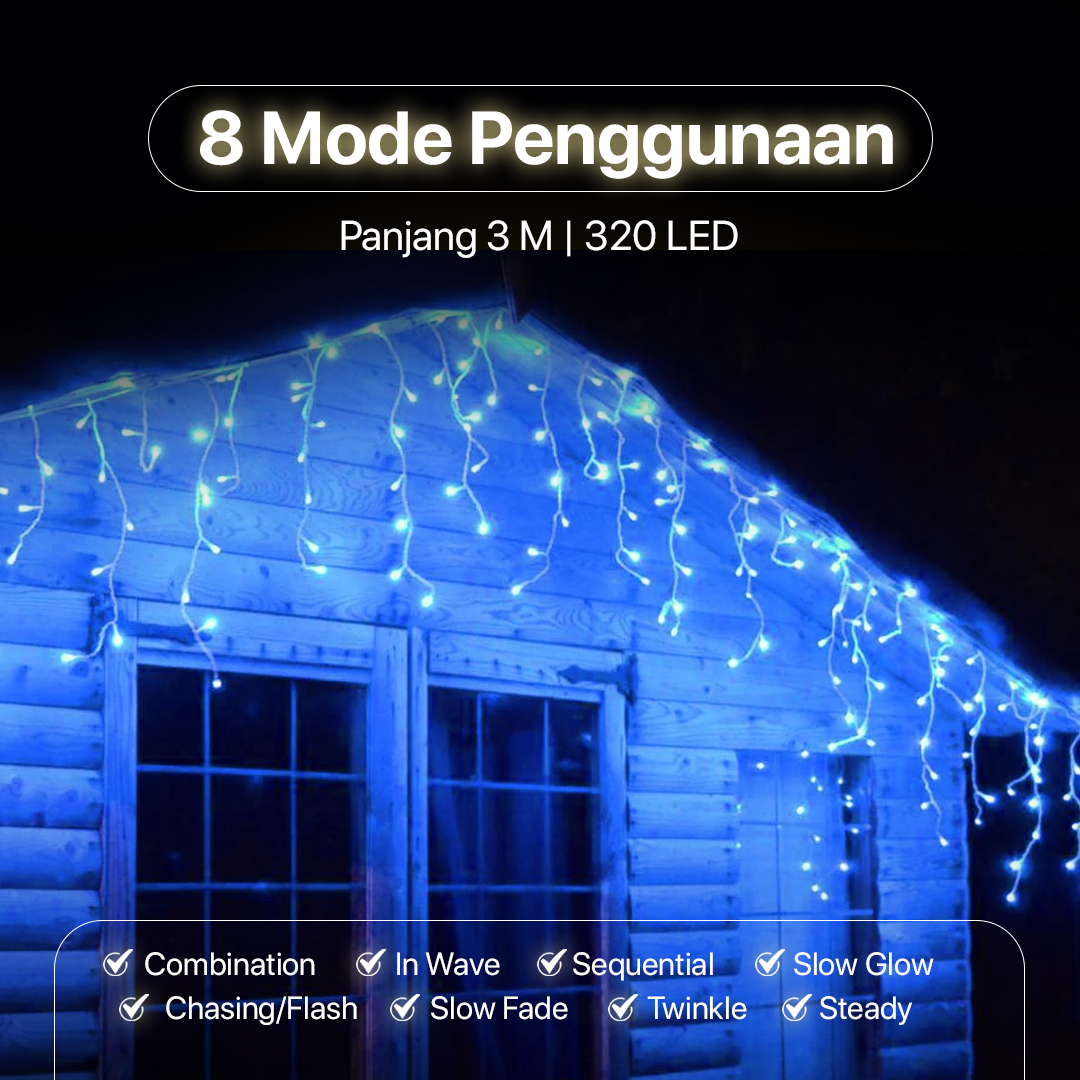 ZONNY Lampu Hias Tumblr String Lights Solar Waterproof 100 LED 12M - Z12 Gambar produk ZONNY Lampu Hias Tumblr String Lights Solar Waterproof 100 LED 12M - Z12