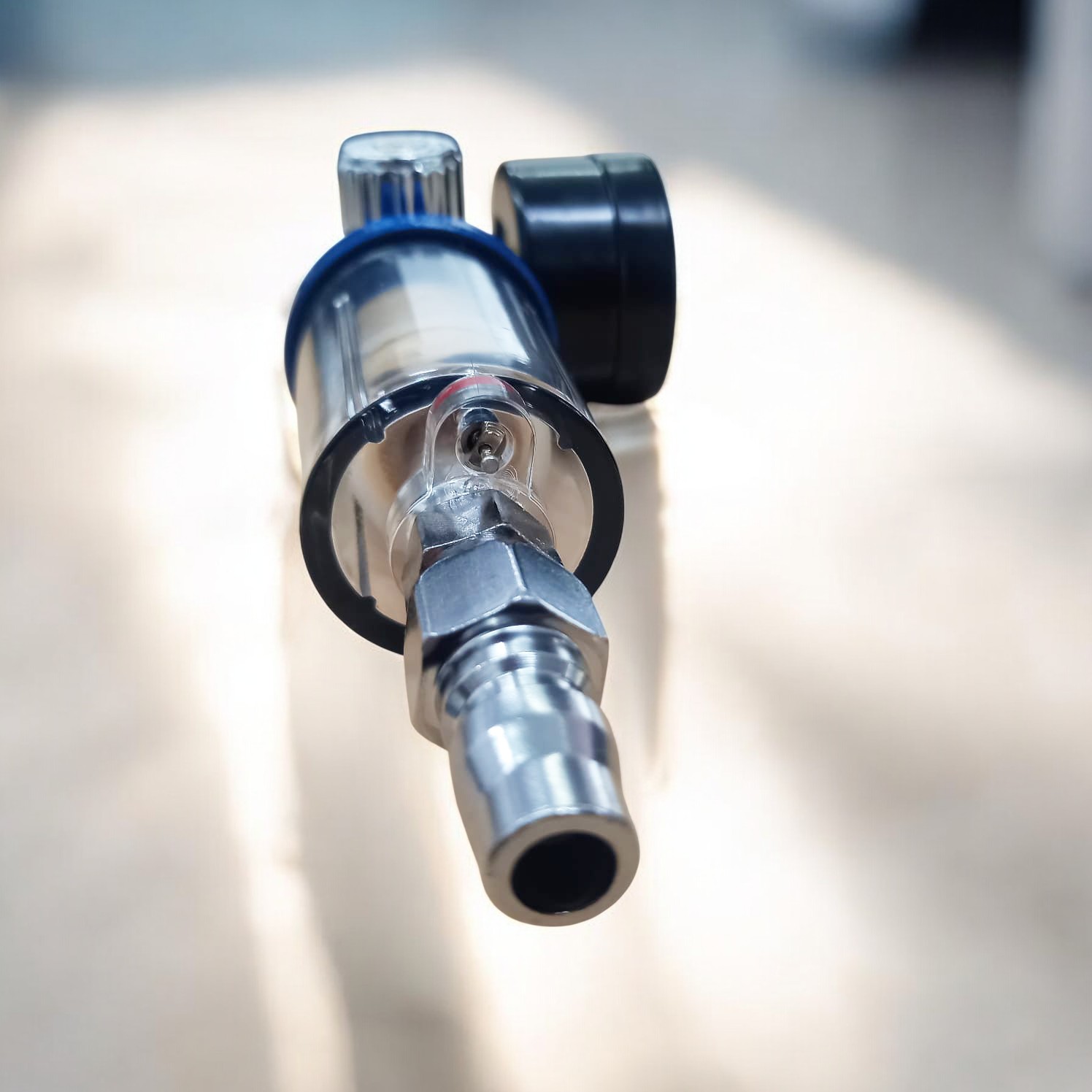 WENXING Spray Gun Air Regulator Gauge In-line Water Filter Adapter - W101 Gambar produk WENXING Spray Gun Air Regulator Gauge In-line Water Filter Adapter - W101