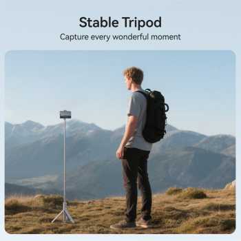Gambar produk TELESIN Tripod HP Tongsis Monopod Bluetooth Remote Adjustable 1.3M - P1-TSS-001