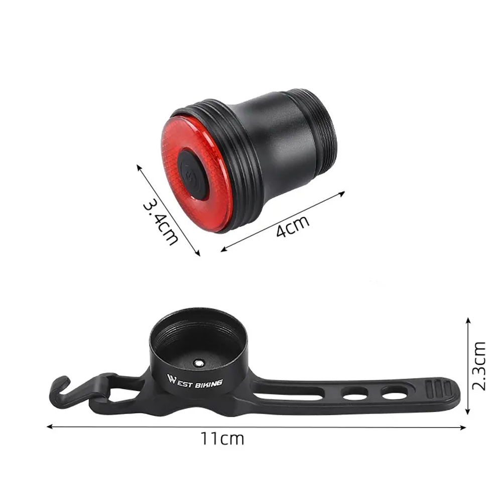 WEST BIKING Lampu Belakang Sepeda Tail Light Signal 5 Modes IPX5 - WS-50 Gambar produk WEST BIKING Lampu Belakang Sepeda Tail Light Signal 5 Modes IPX5 - WS-50