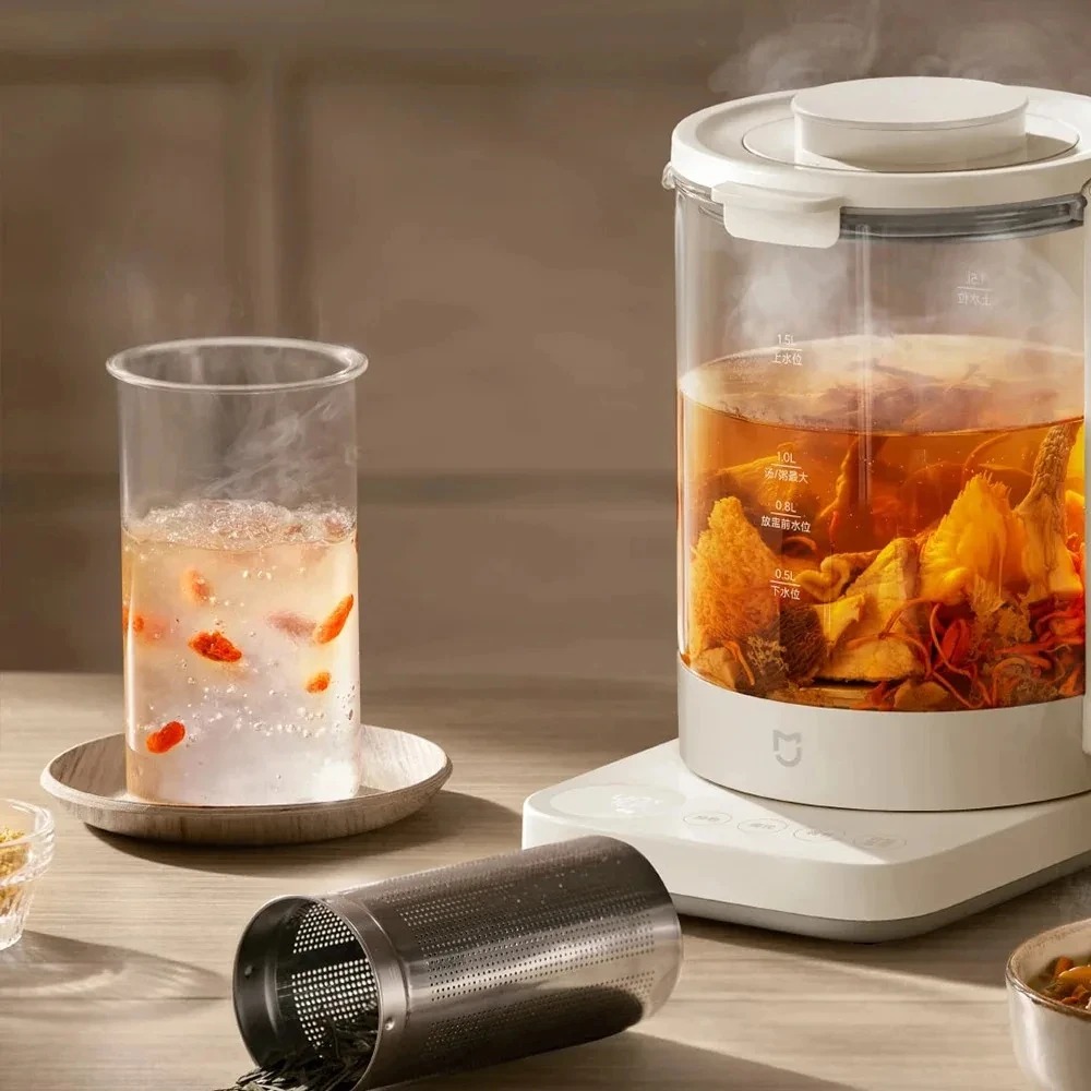 Xiaomi Mijia Teko Listrik Pemanas Air Multifungsi Water Heater 1.5L - S2 Gambar produk Xiaomi Mijia Teko Listrik Pemanas Air Multifungsi Water Heater 1.5L - S2