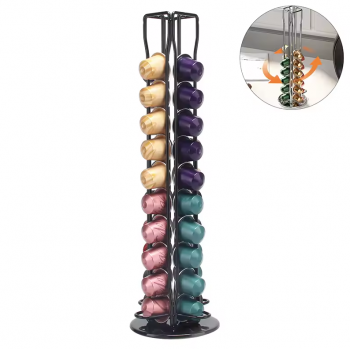 Gambar produk REVOLVE Rak Kapsul Kopi Putar Espresso Storage Organizer 40 Pods - RV-90