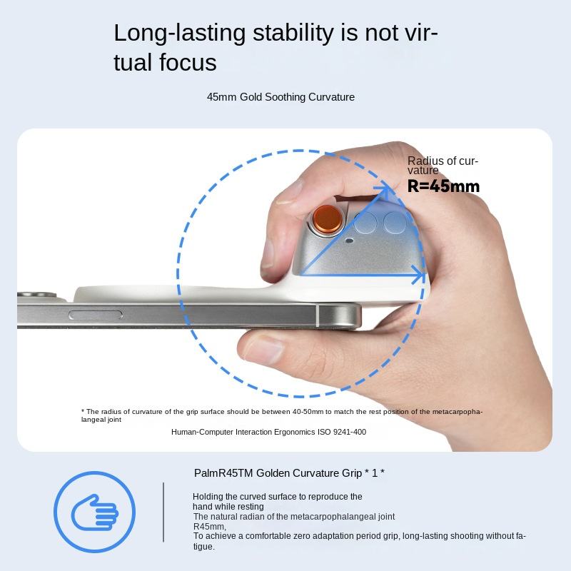 TELESIN Fun Shot Magnetic Grip 2 Phone DSLR Style Shutter Wireless - P5-MP-001WH Gambar produk TELESIN Fun Shot Magnetic Grip 2 Phone DSLR Style Shutter Wireless - P5-MP-001WH