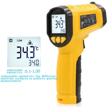 Gambar produk KOLA Termometer Industrial Digital Thermogun Infrared Laser LCD - TS380