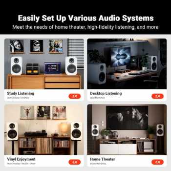 Gambar produk Fosi Audio Passive Bookshelf Speaker 2 Way 6.5 Inch Woofers Inch HiFi - SP601-B