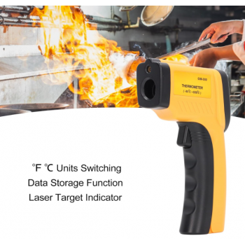 Gambar produk KOLA Termometer Industrial Digital Thermogun Infrared Laser LCD - TS600