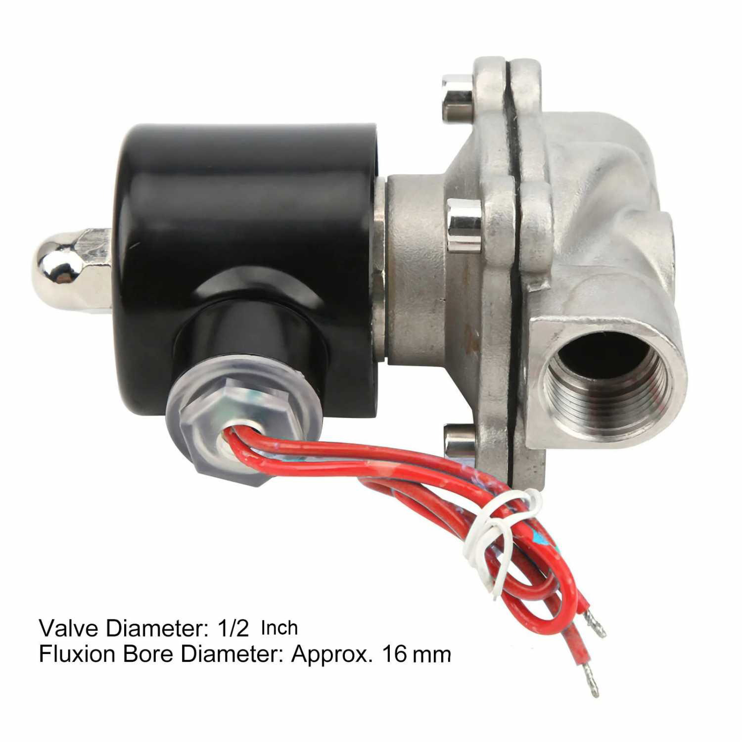 GRT Solenoid Water Valve Stainless Steel Normally Close 220V 1/2 Inch - 2W-160-15 Gambar produk GRT Solenoid Water Valve Stainless Steel Normally Close 220V 1/2 Inch - 2W-160-15