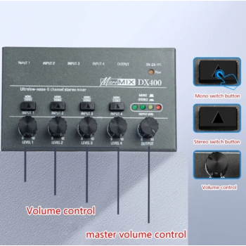 Gambar produk MagiDeal Audio Signal Mixer Console Instrument Extender 8 Channel - MX800