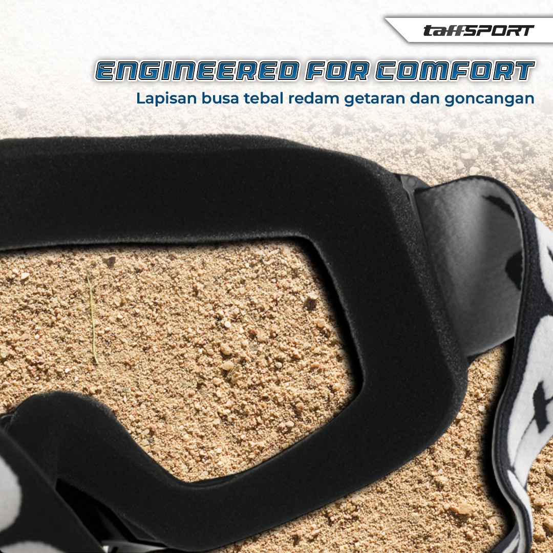 TaffSPORT Kacamata Helm Motor Goggles UV400 Protection Windproof Clear - UV400 Gambar produk TaffSPORT Kacamata Helm Motor Goggles UV400 Protection Windproof Clear - UV400