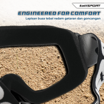 Gambar produk TaffSPORT Kacamata Helm Motor Goggles UV400 Protection Windproof Clear - UV400