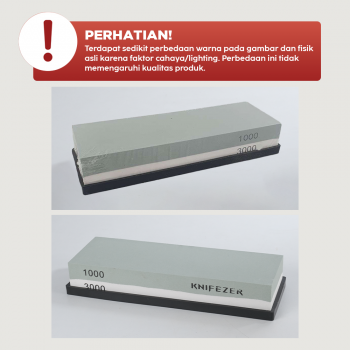 Gambar produk KNIFEZER Glitzy Batu Pengasah Pisau Whetstone Knife Sharpener 1000/3000 - Wkss-02