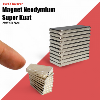Gambar produk Taffware Strong Neodymium Magnet NdFeB N24 19x9x1.6mm 10 PCS - MAG1