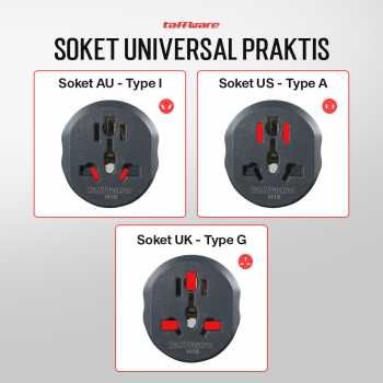 Gambar produk Taffware Loop Universal Travel Adaptor Colokan Charger Adapter 16A - N16