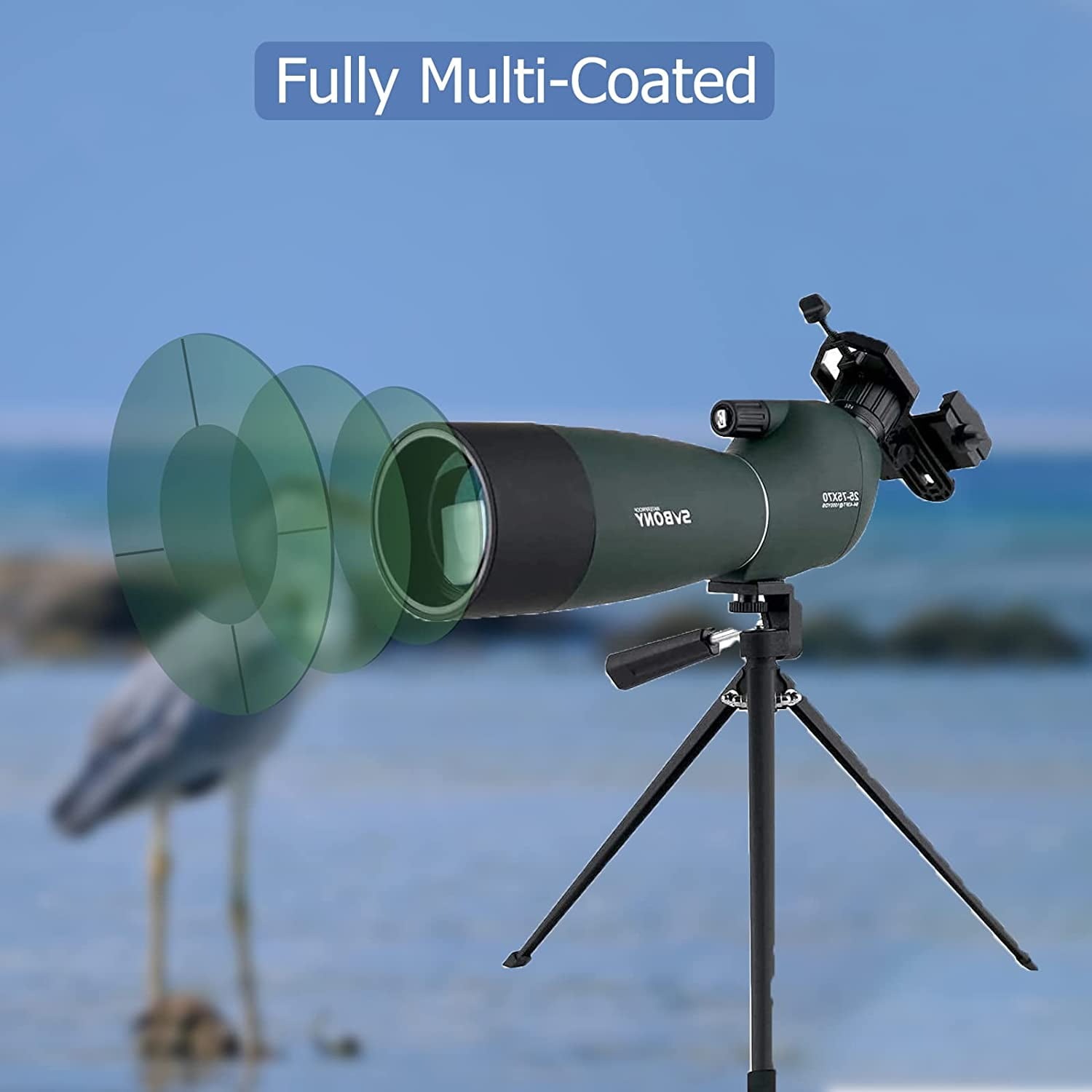 SVBONY Teleskop Spotting Scope Birding Photography with Phone Holder - SV28 Plus Gambar produk SVBONY Teleskop Spotting Scope Birding Photography with Phone Holder - SV28 Plus