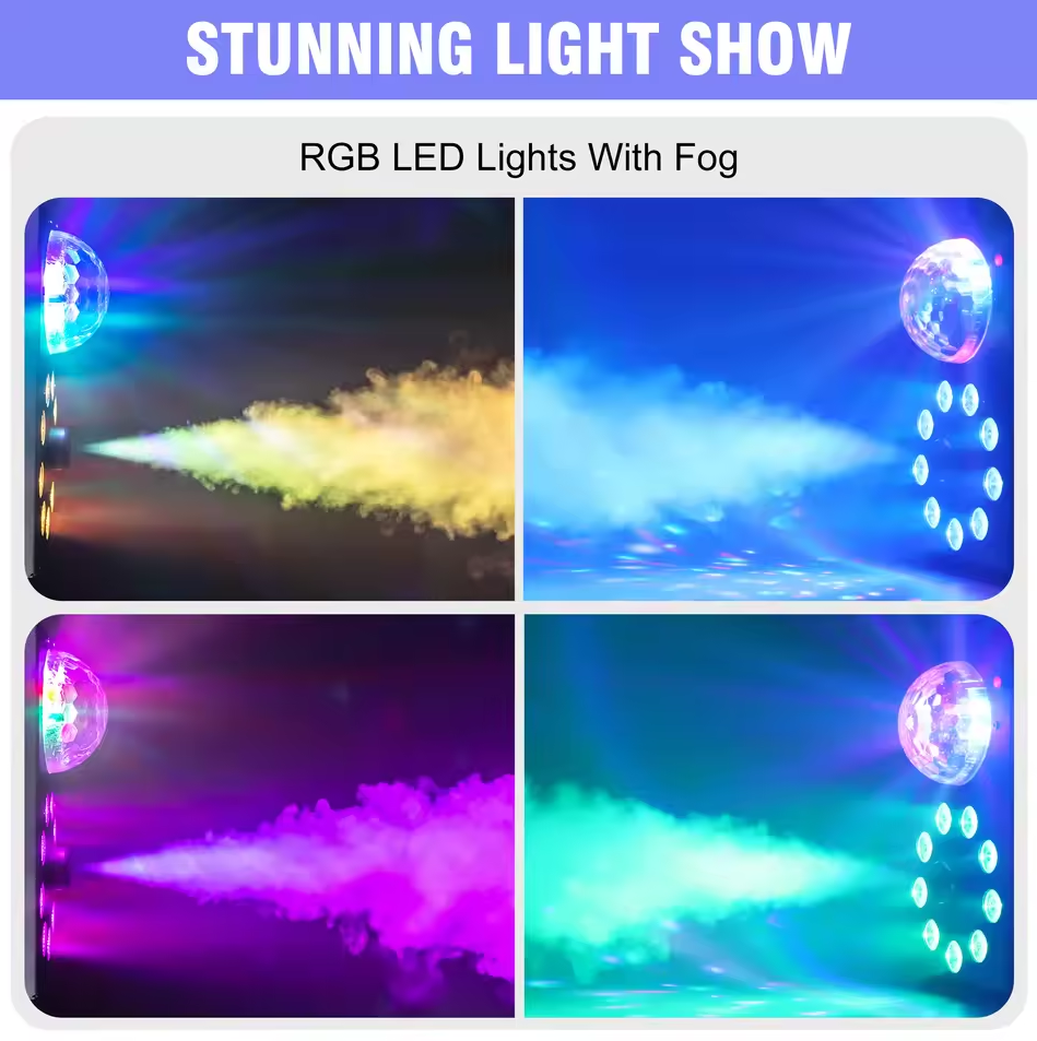 Gambar produk UKING Mesin Asap Smoke Machine Light Stage Wireless Remote 700W - UK1