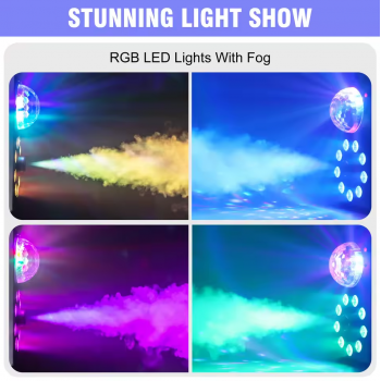 Gambar produk UKING Mesin Asap Smoke Machine Light Stage Wireless Remote 700W - UK1