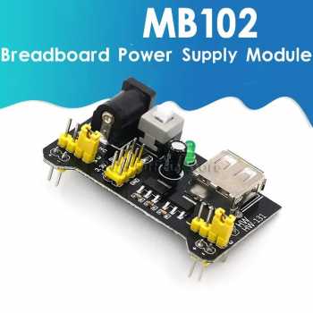 Gambar produk AOKIN Power Supply Module Breadboard Dual Channel 3.3/5V - MB102