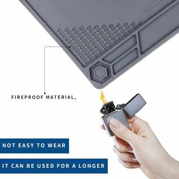 Gambar produk Vludiss Alas Matras Solder Heat Insulation Mat Magnetic 400x290mm - TE-616
