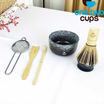 Gambar produk One Two Cups Matcha Set Kit Chawan Chasen Stand Chashaku Chakoshi - DB06