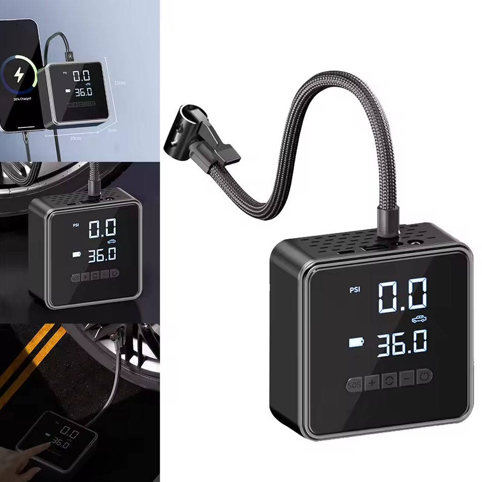 Gambar produk KESHI Pompa Angin Ban Mobil Elektrik Tire Inflator Air Pump Wireless - KE2
