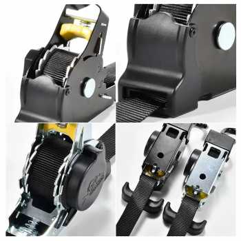 Gambar produk XTANGLE Tali Strap Pengikat Barang Otomatis Retractable Ratchet 1 PCS - ST500