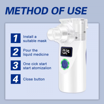 Gambar produk Alextrasz Alat Terapi Pernapasan Ultrasonic Nebulizer Portable Inhaler - AT740