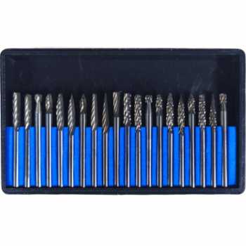 Gambar produk JIGONG Mata Bor Mini Tungsten Carbide Rotary Tool Drill Bit 3mm 20 PCS - JIG-TR008